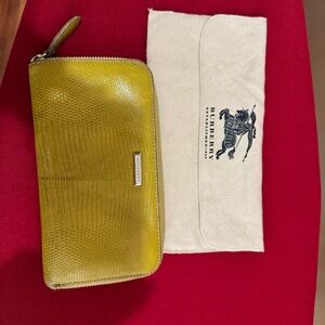 Burberry  limited edition Exotic leather continental zipper wallet